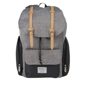Eddie Bauer Places & Spaces Legend Diaper Bag Unisex Backpack, Grey